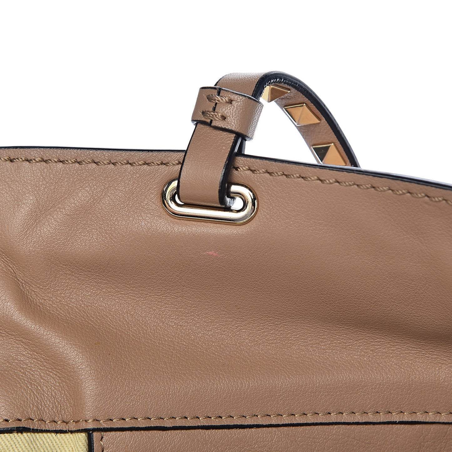 Vitello Medium Rockstud Tote Alpaca