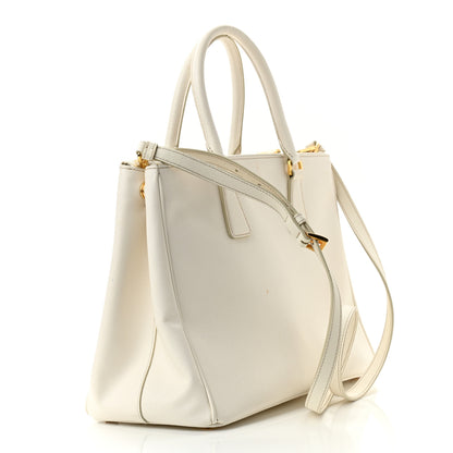 Prada Saffiano Medium Galleria Double Zip Tote Talco 3 of 10