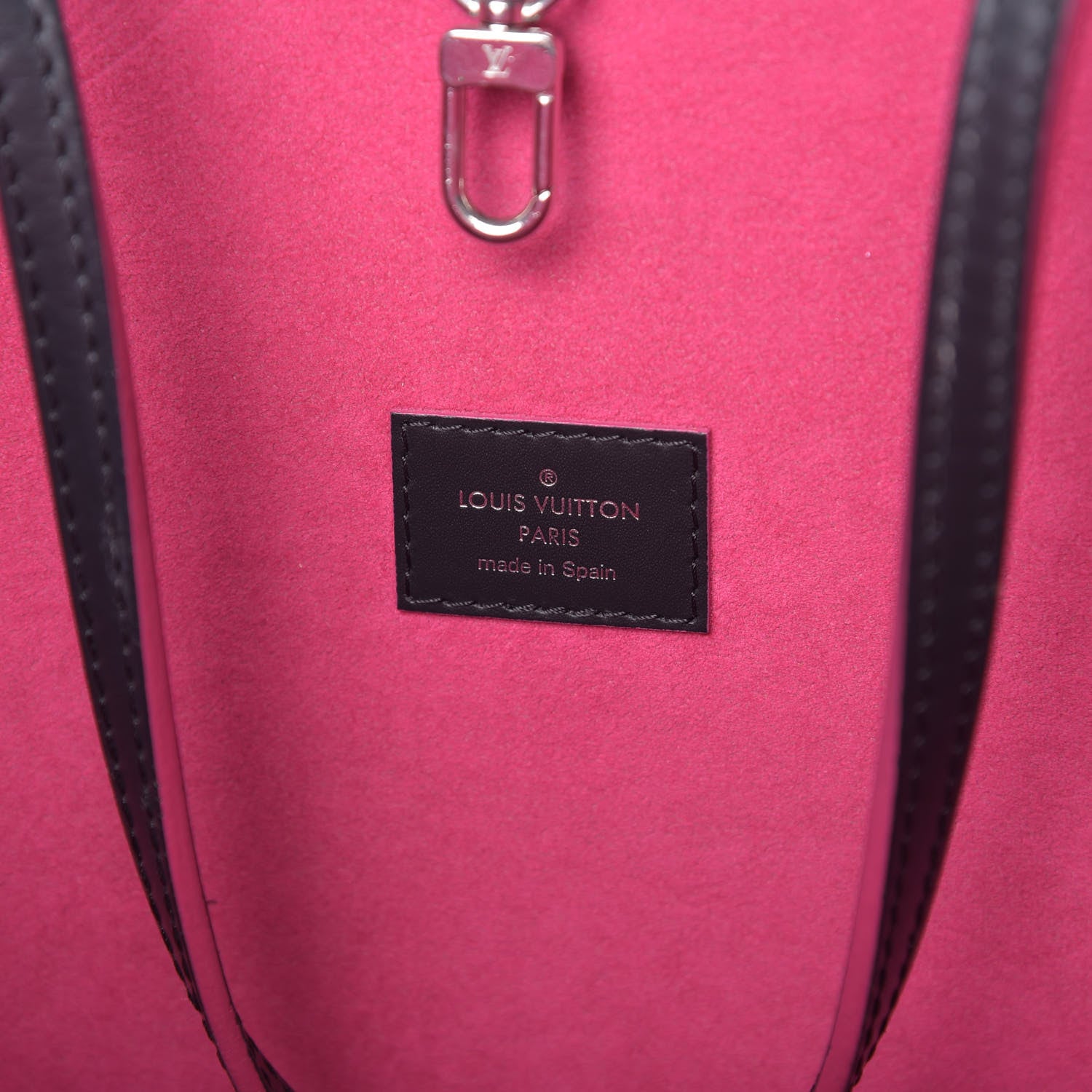 Louis Vuitton Epi Neverfull MM Black Hot Pink 7 of 17