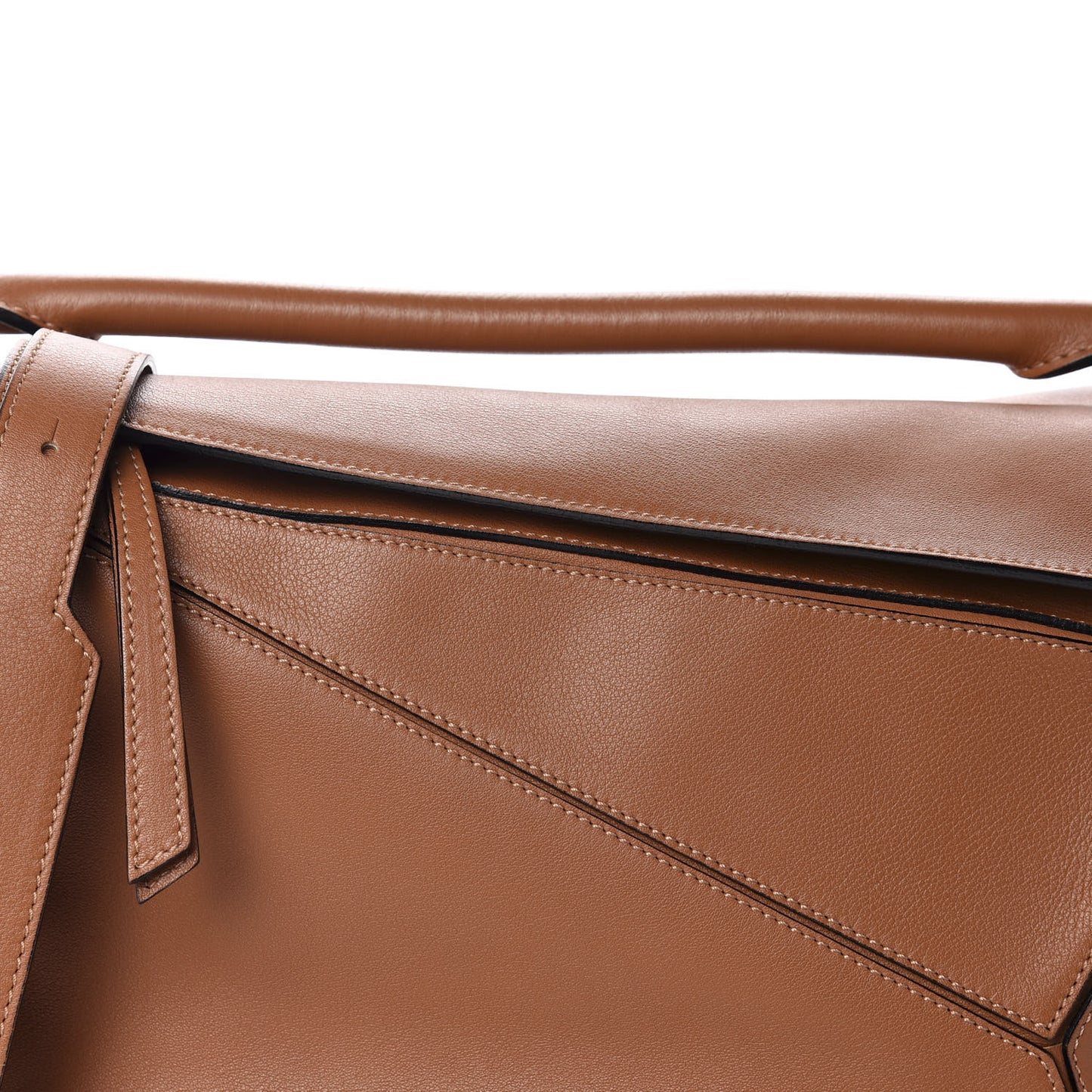Calfskin Medium Puzzle Bag Tan