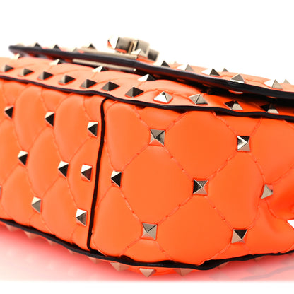 Valentino Garavani Calfskin Mini Rockstud Spike Shoulder Bag Orange 9 of 11
