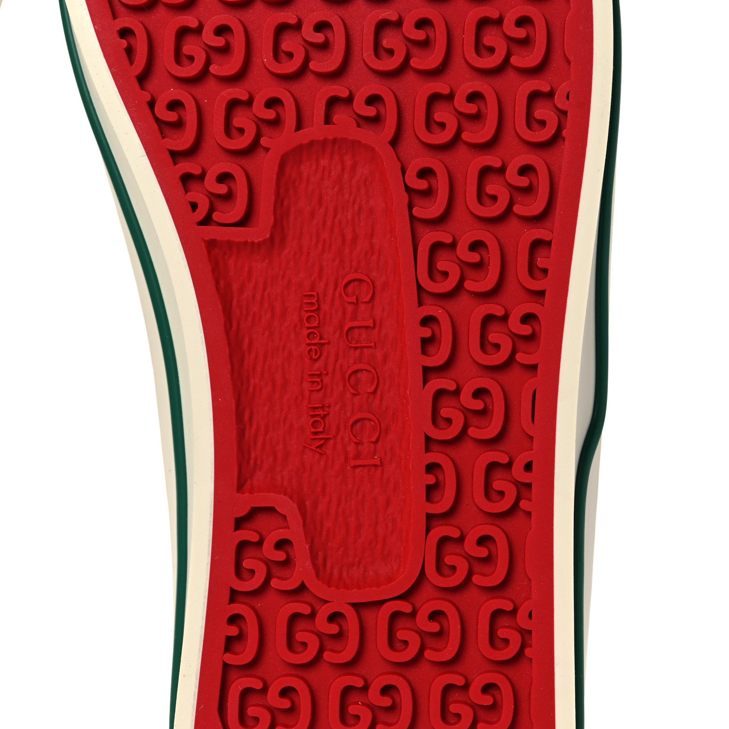 Gucci Cotton Wool Web Houndstooth Interlocking G Womens 1977 Tennis Sneakers 36 Red Green 6 of 8