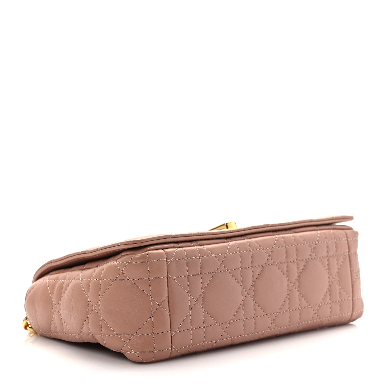 Christian Dior Calfskin Cannage Small Caro Bag Rose De Vents 3 of 8