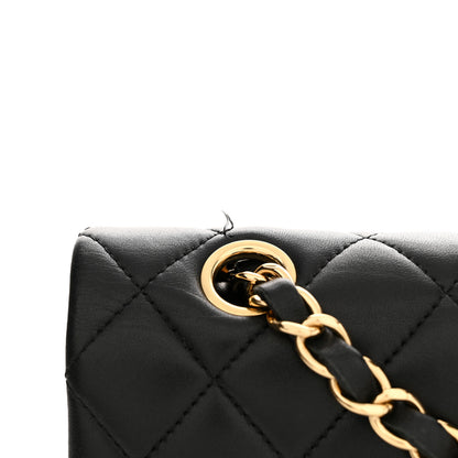 Chanel Lambskin Quilted Medium Double Flap Black 10 of 14