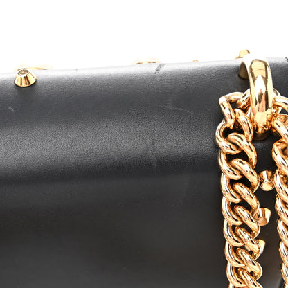 Gucci Calfskin Studded Small Padlock Shoulder Bag Black 14 of 15