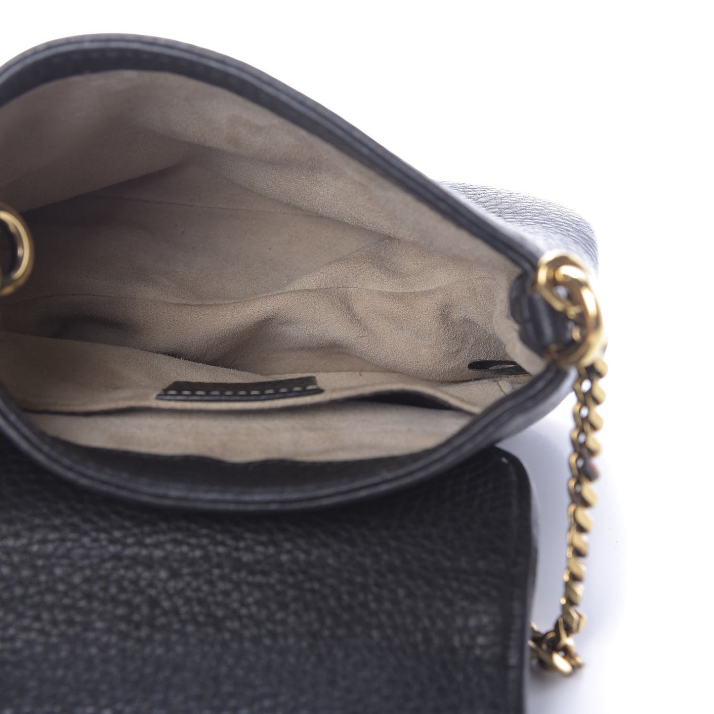 Pebbled Calfskin Small 1973 Chain Shoulder Bag Black