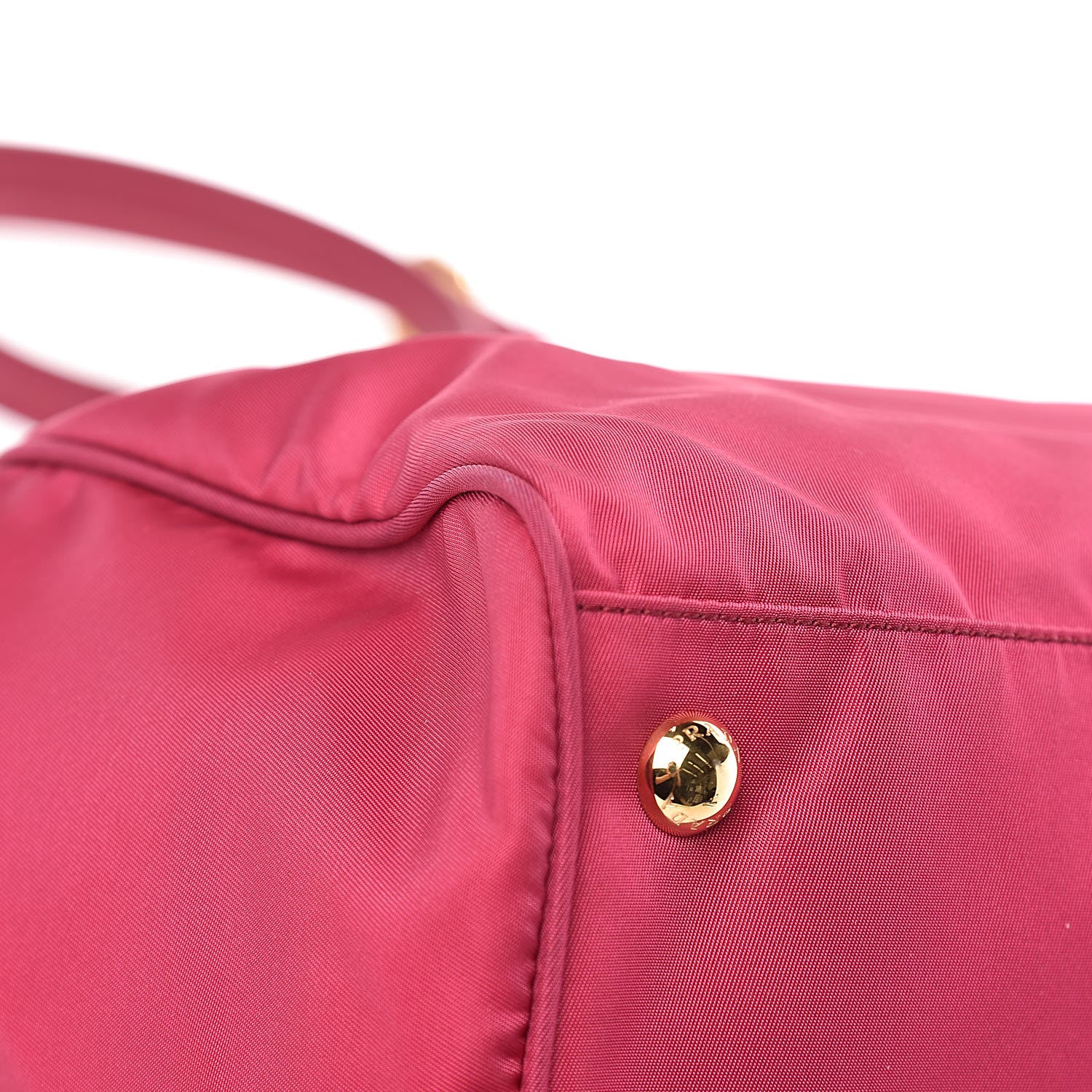 Prada Saffiano Tessuto Nylon Shopping Satchel Ibisco 8 of 12
