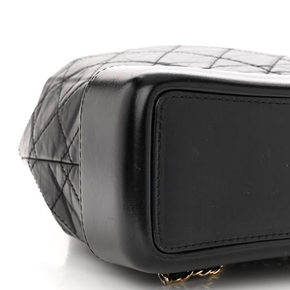 Chanel Aged Calfskin Quilted Small Gabrielle Backpack Black 9 of 11