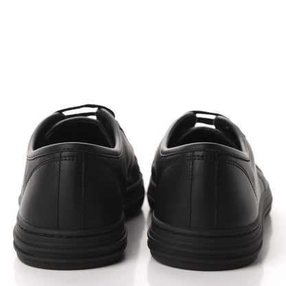 Gucci Calfskin Miro Soft Womens Lace Up Sneakers 37 Black 5 of 11
