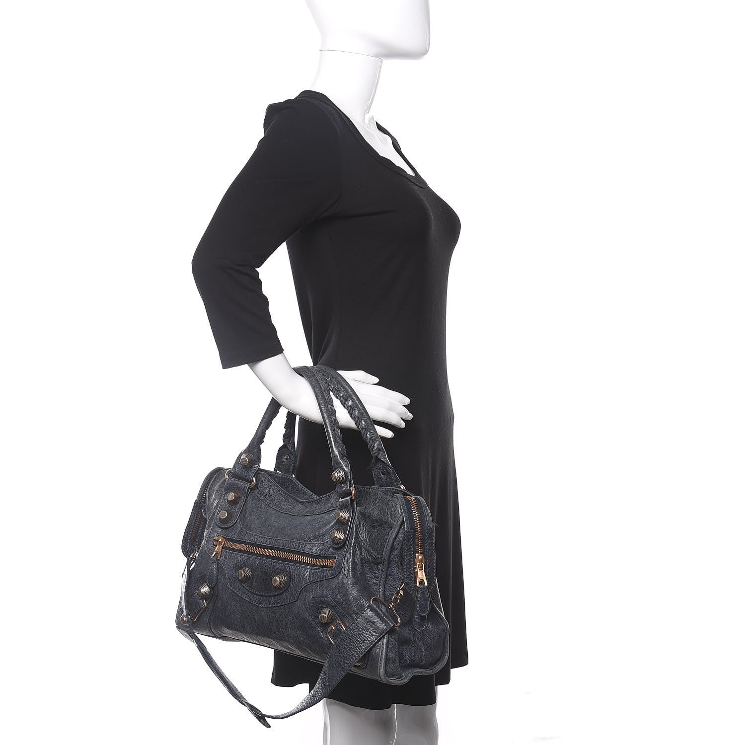 Balenciaga Agneau Giant 21 Rose Gold Hardware City Dark Night 2 of 11