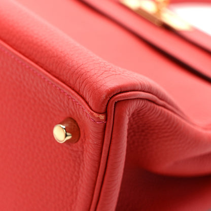 Hermes Togo Kelly Retourne 28 Rouge Casaque 12 of 14