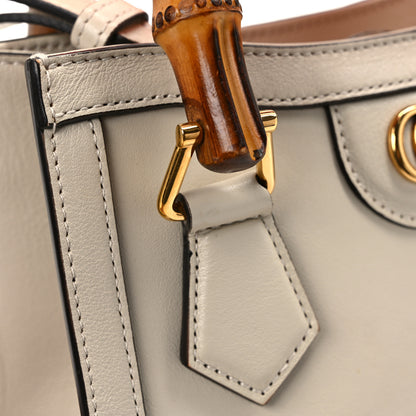 Gucci Wonka Grain Calfskin Mini Diana Tote Bag Mystic White Orange Fluo 11 of 11