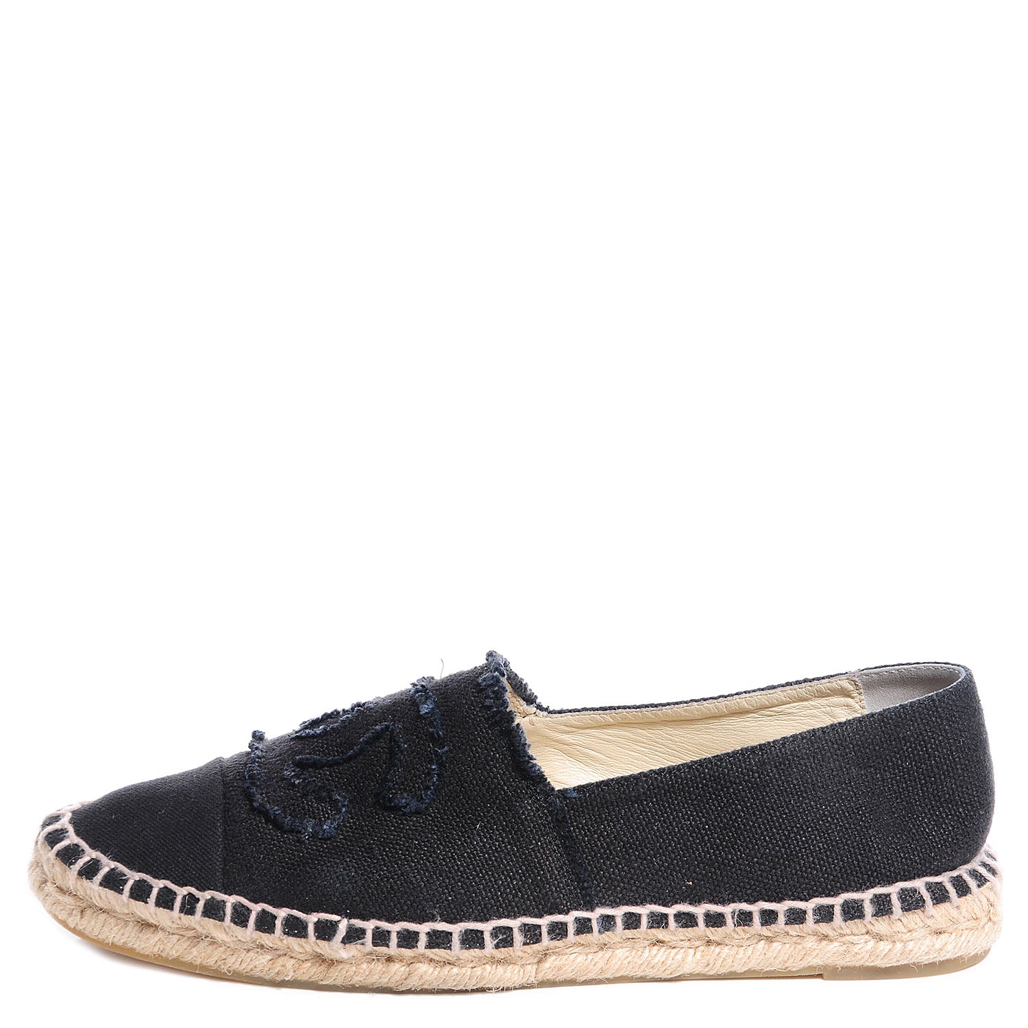Chanel Toile CC Espadrilles 40 Black 1 of 5