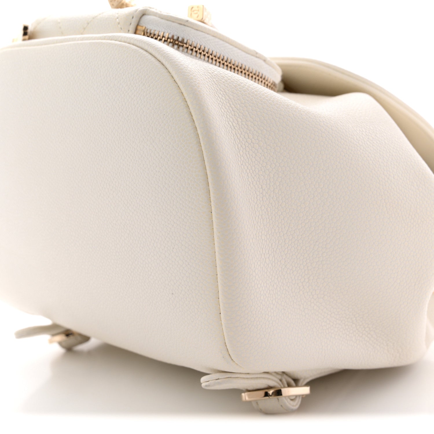 Chanel Caviar Quilted Mini Business Affinity Backpack White 10 of 12