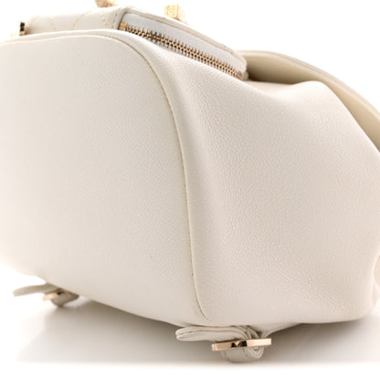 Chanel Caviar Quilted Mini Business Affinity Backpack White 10 of 12