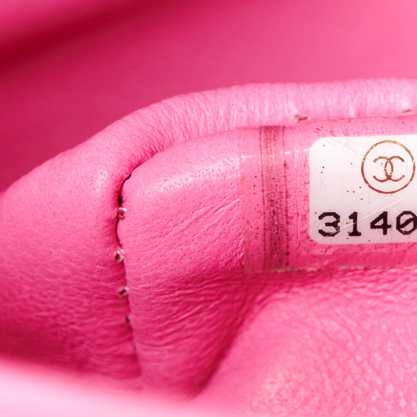 Lambskin Quilted Medium Double Flap Neon Pink