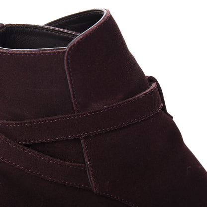 Saint Laurent Suede Soho Calfskin Ankle Boots 40 Deep Blood 18 of 25
