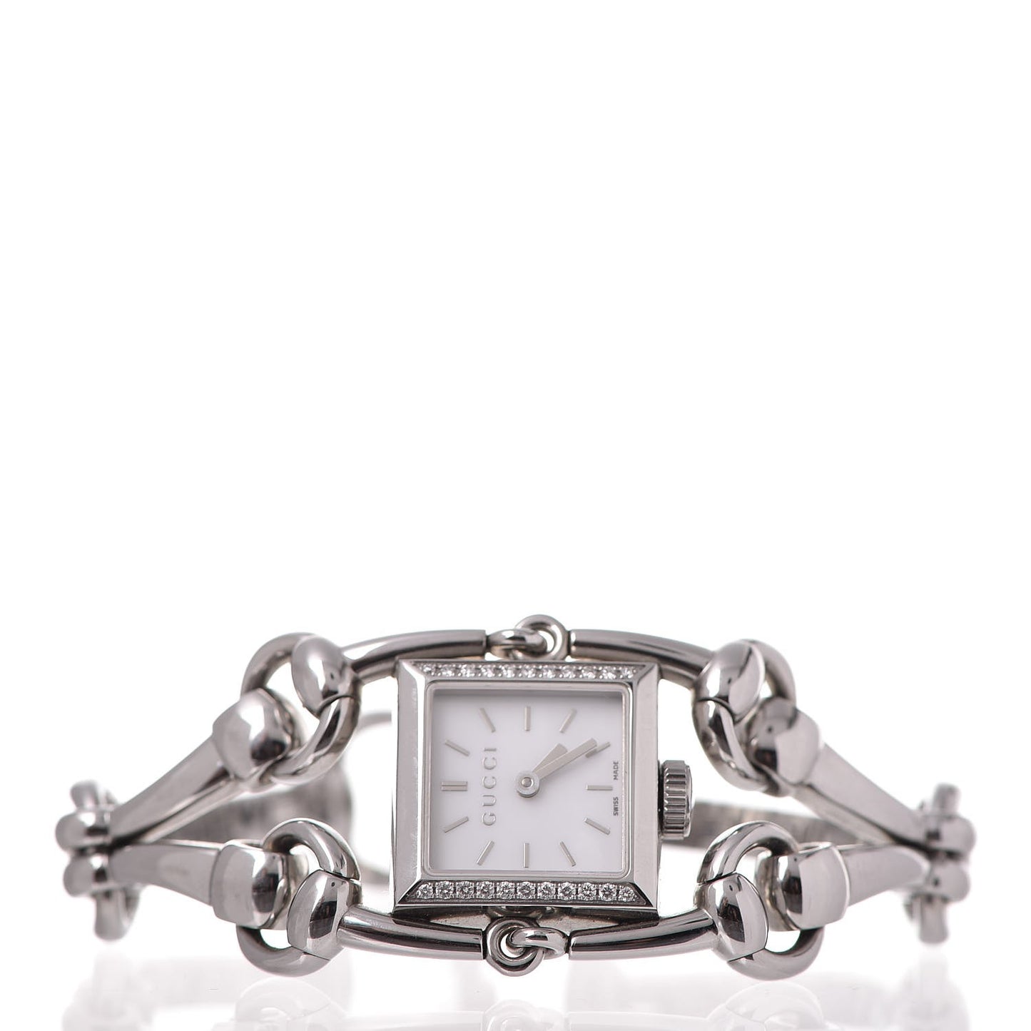 Stainless Steel Diamond Bezel Mother of Pearl 20mm Signoria Quartz Watch