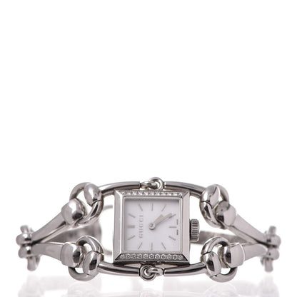 Gucci Stainless Steel Diamond Bezel Mother of Pearl 20mm Signoria Quartz Watch 3 of 7