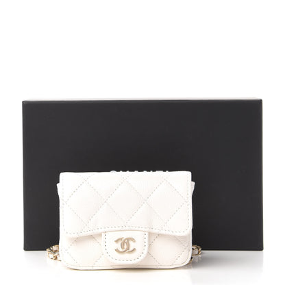 Chanel Caviar Quilted Belt Bag White 11 of 11