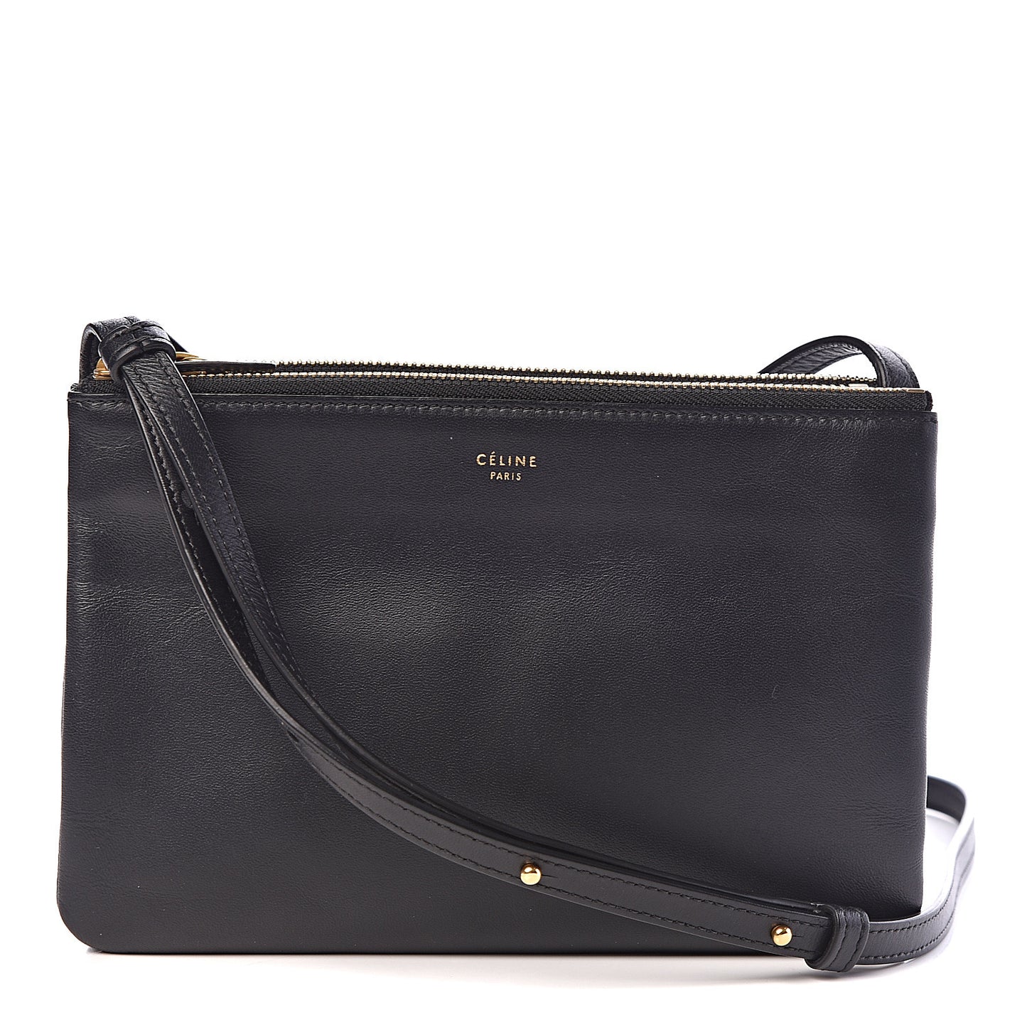 Lambskin Small Trio Crossbody Bag Navy Blue