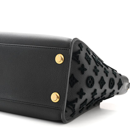 Louis Vuitton Calfskin Monogram Tufting On My Side Black 9 of 9