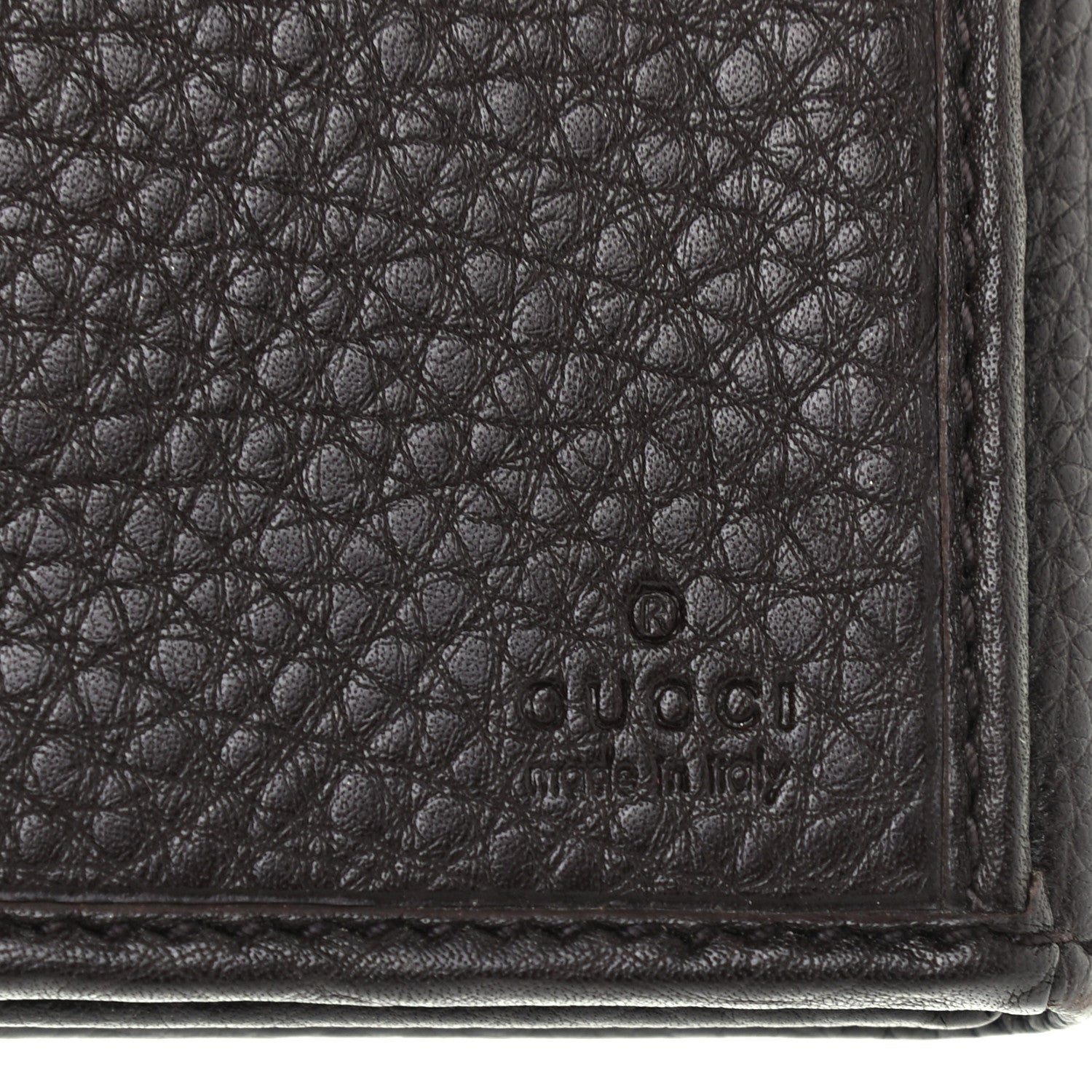 Gucci Calfskin Horsebit Web Continental Wallet Dark Brown 6 of 7