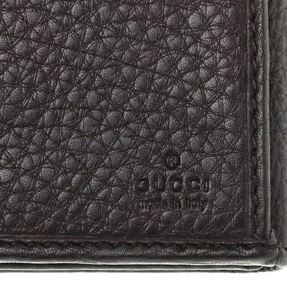 Gucci Calfskin Horsebit Web Continental Wallet Dark Brown 6 of 7