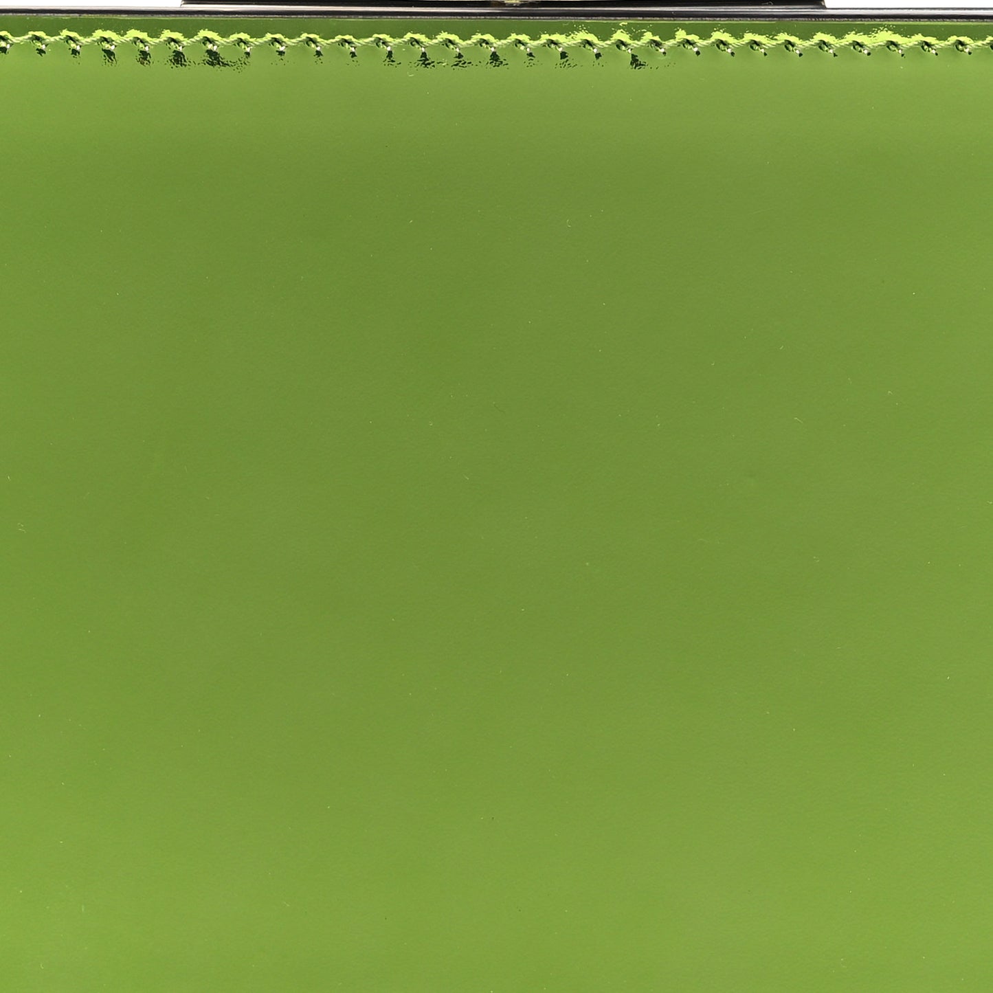 Metallic Patent Clutch Green