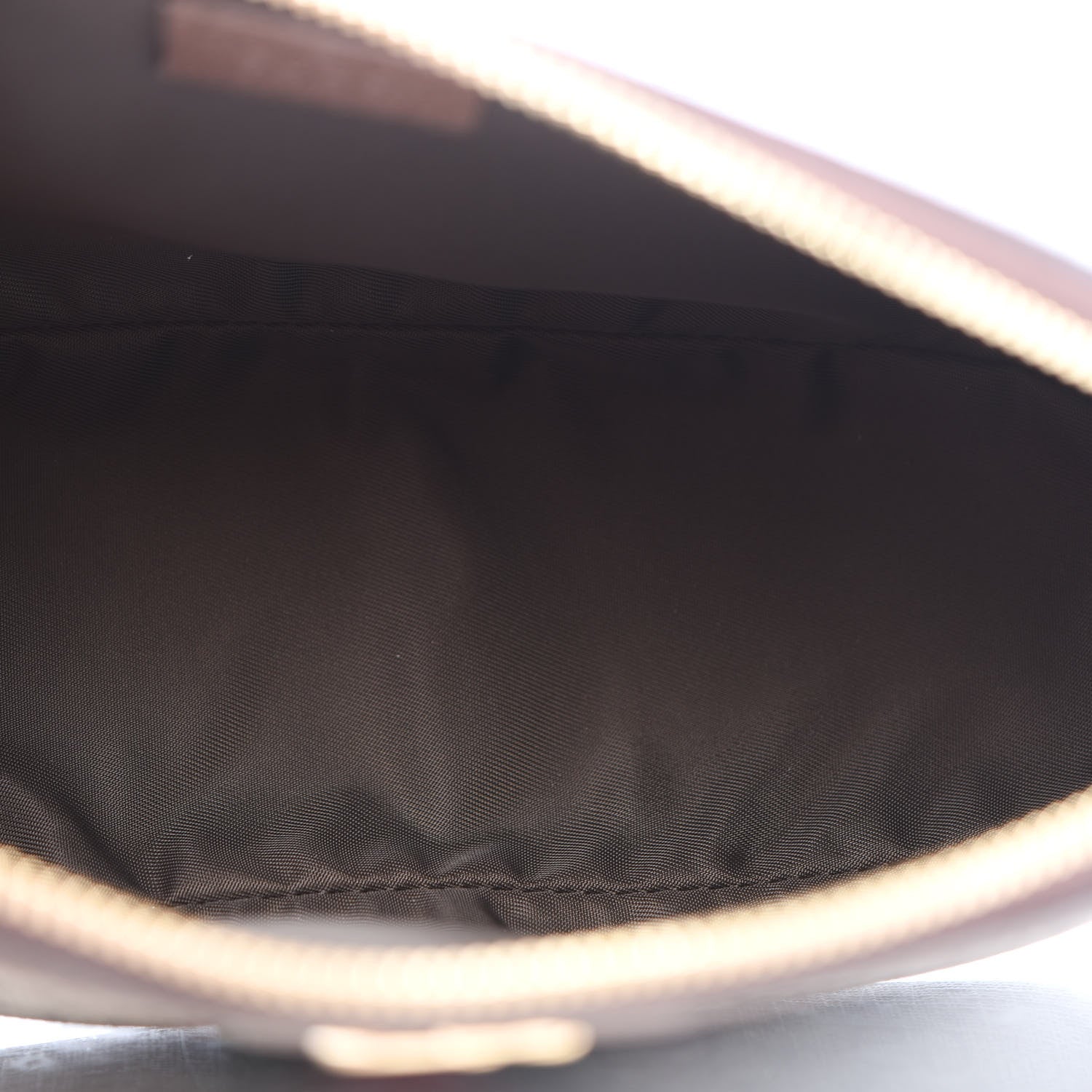 Gucci GG Supreme Monogram Textured Calfskin Web Large Ophidia Cosmetic Case Beige Ebony New Acero 5 of 10