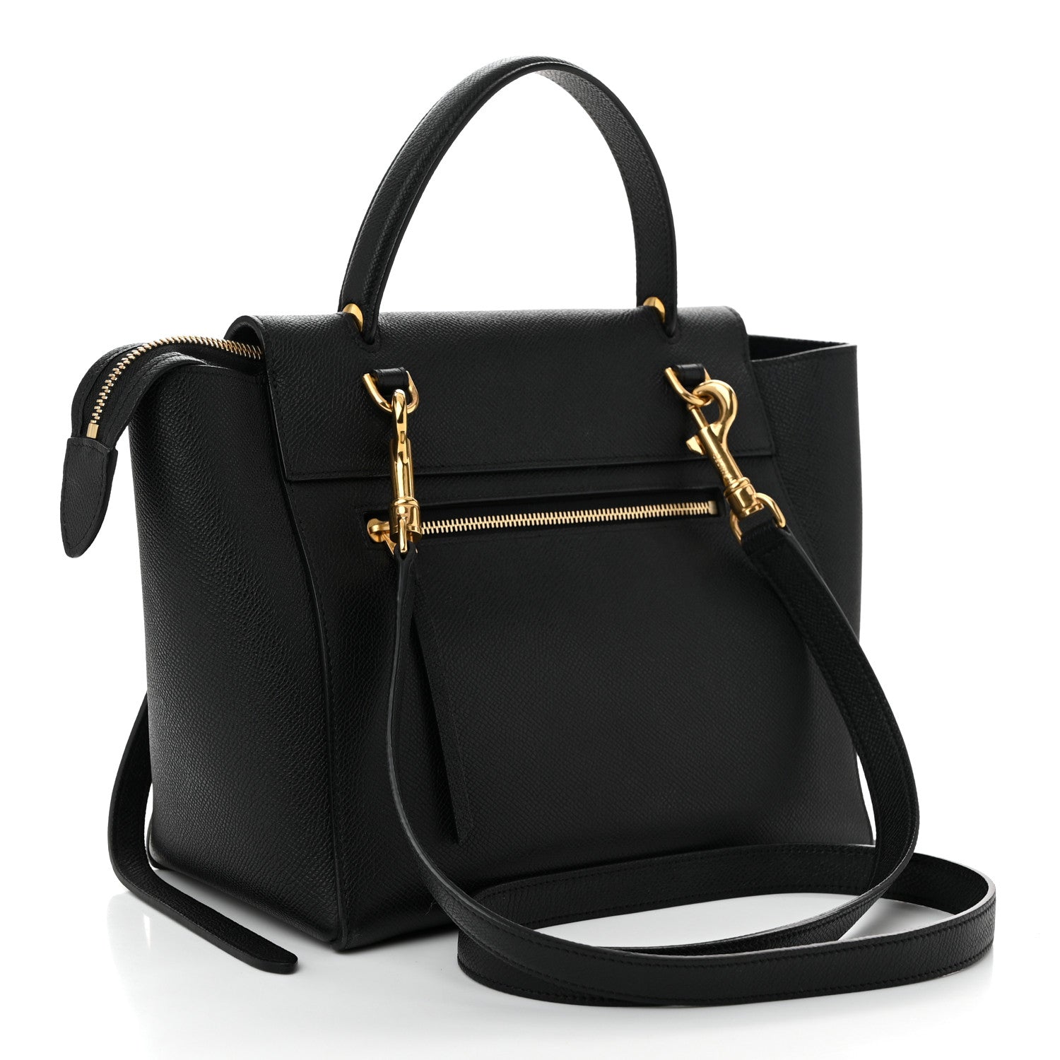 Celine Grained Calfskin Micro Belt Bag Black 3 of 11