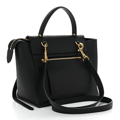 Celine Grained Calfskin Micro Belt Bag Black 3 of 11