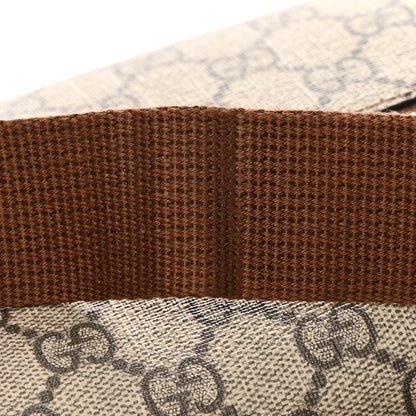 Gucci GG Supreme Monogram Textured Calfskin Retro Interlocking G Belt Bag Beige Ebony Brown Sugar 11 of 16