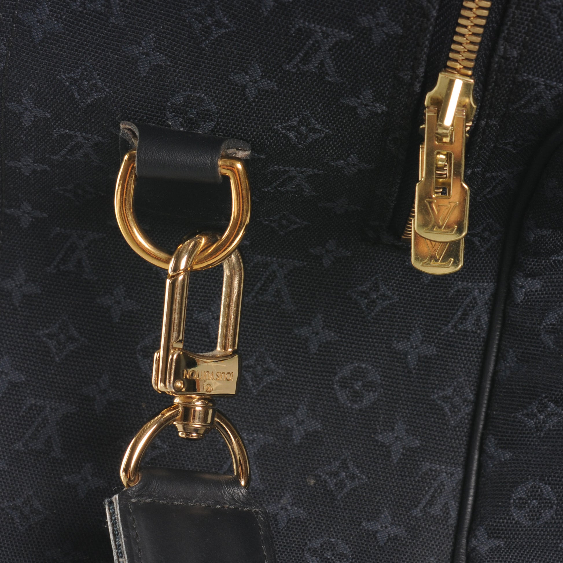 Louis Vuitton Mini Lin Monogram Louise Bag Blue 5 of 8