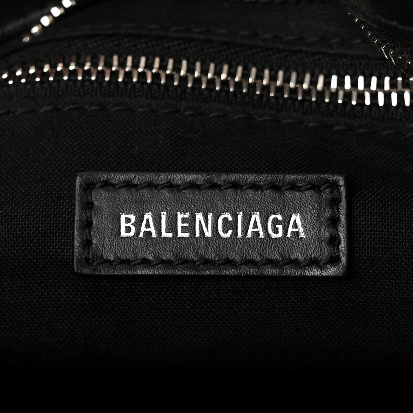 Canvas Satin Calfskin Diagonal Allover Logo Print Classic Silver Hardware Mini City Natural Black