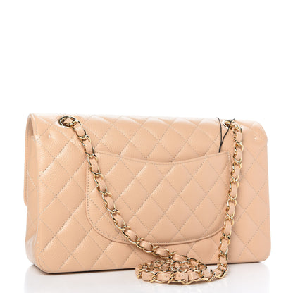 Chanel Caviar Quilted Medium Double Flap Beige 4 of 12
