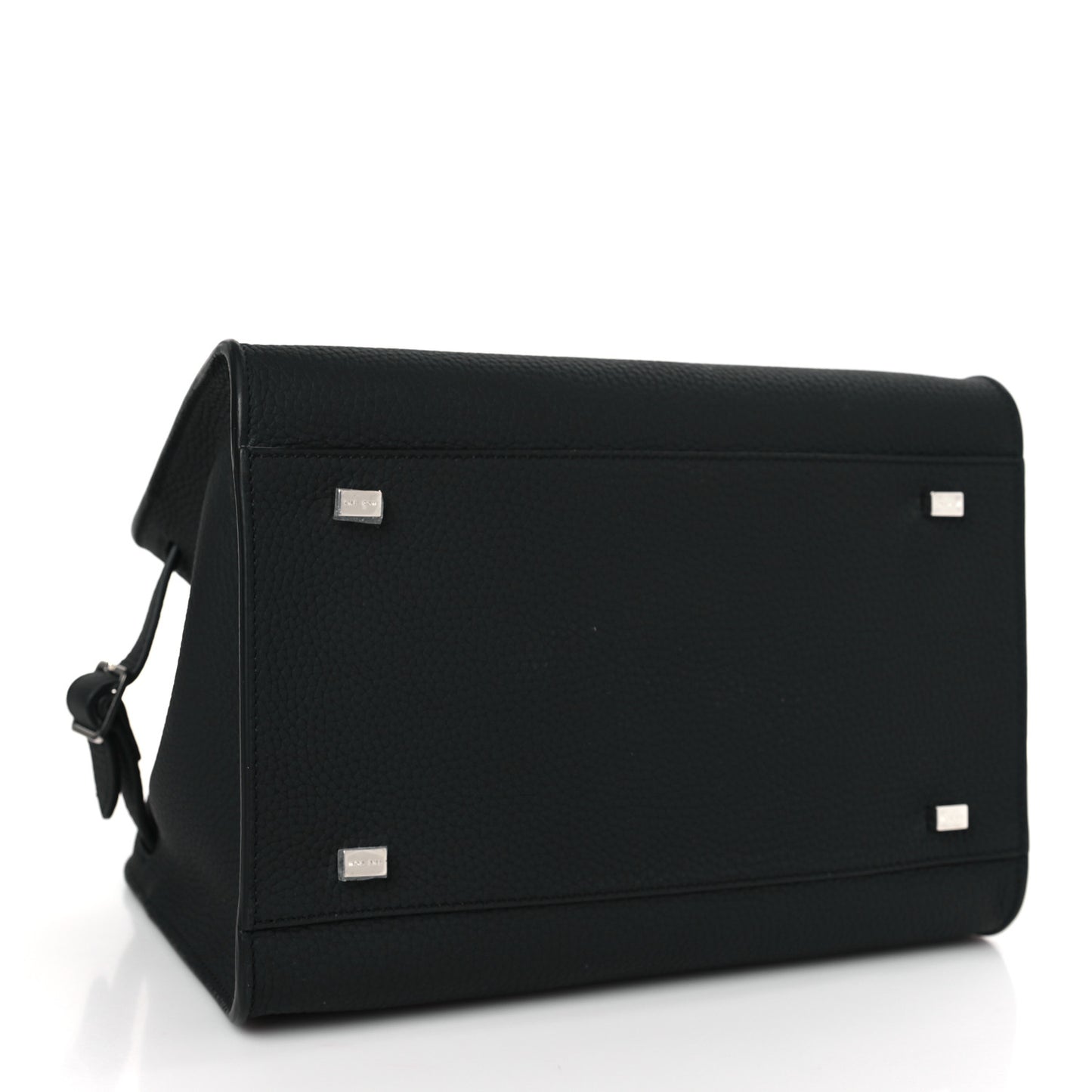 Grained Calfskin Soft Margaux 10 Bag Black