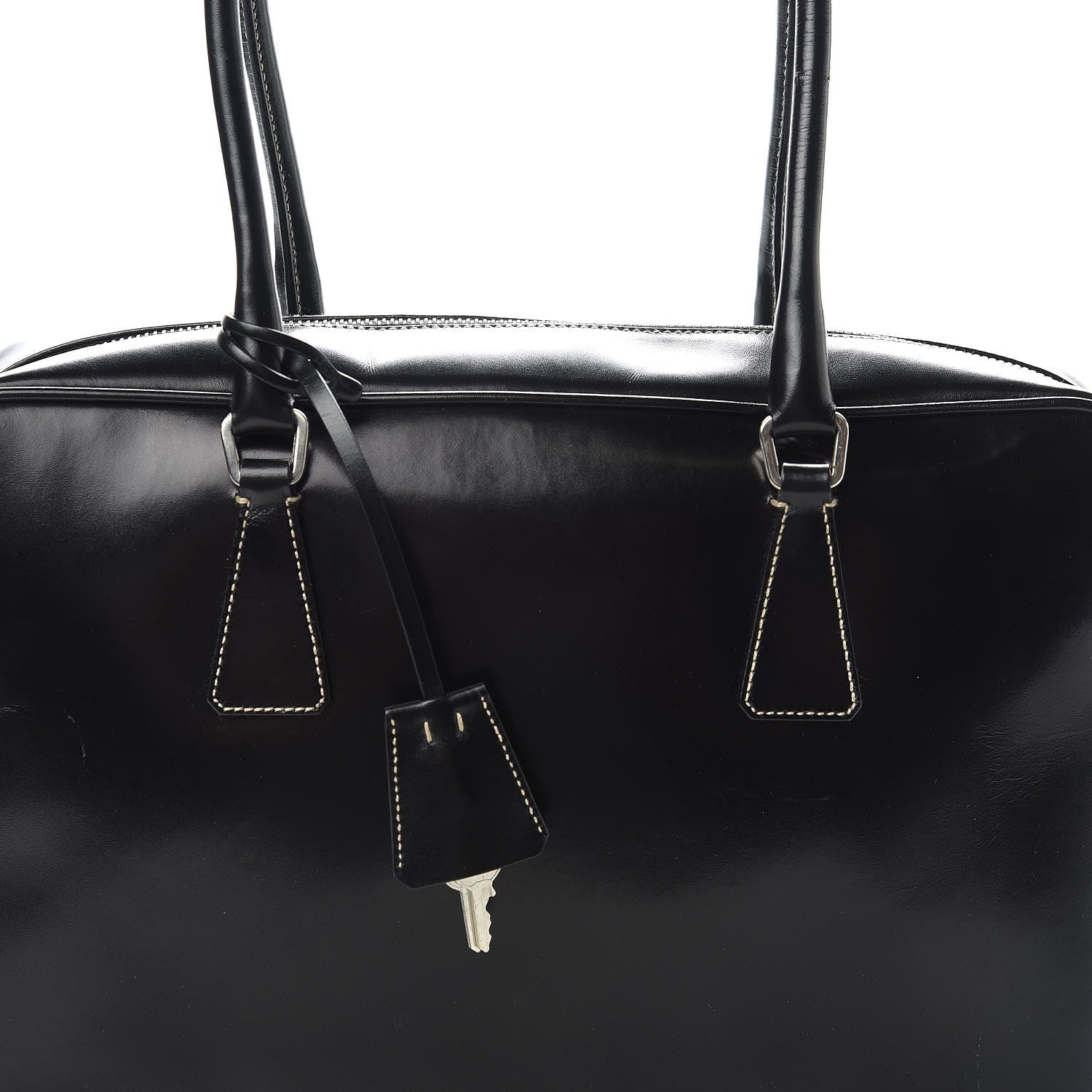 Prada Vitello Box Bauletto Black 11 of 11