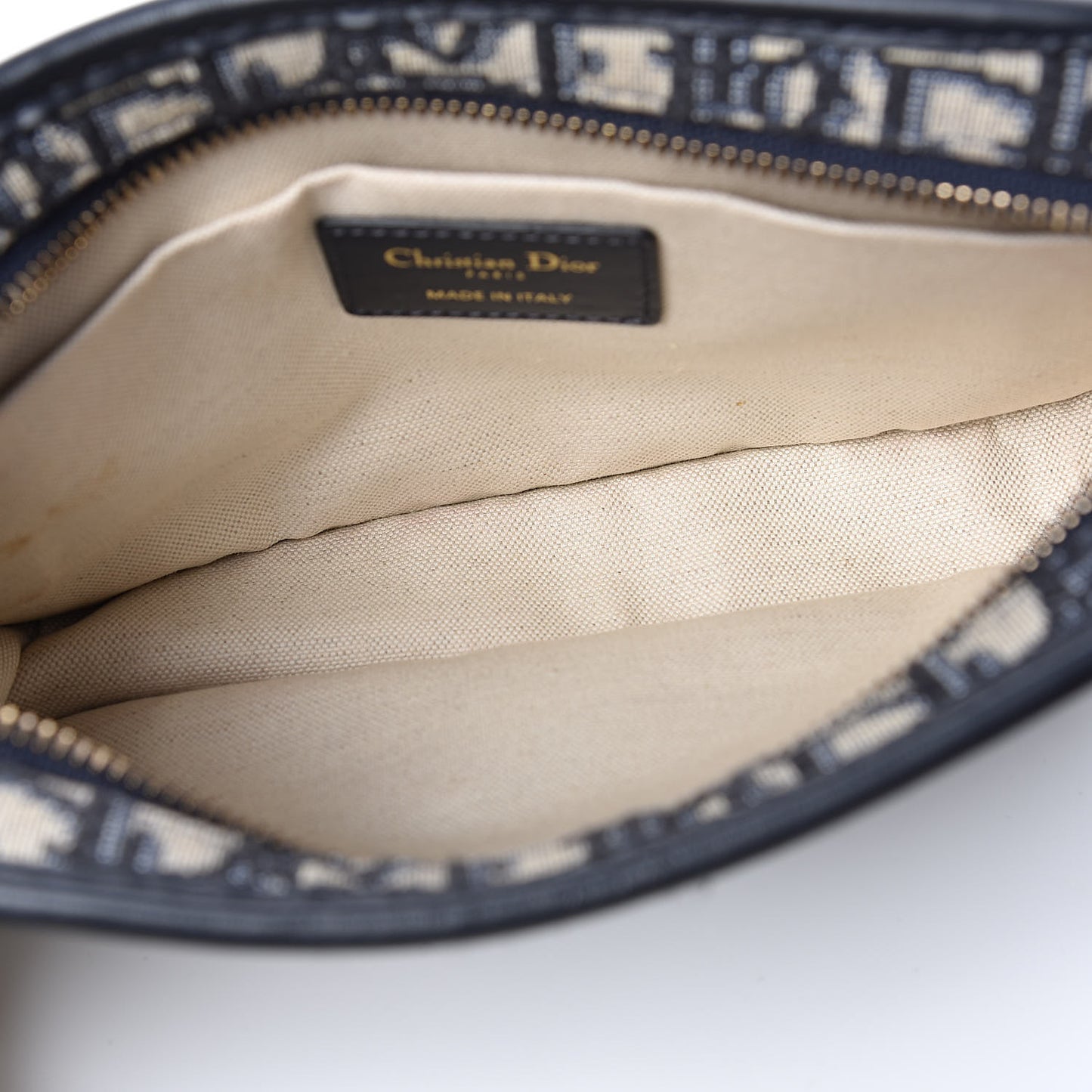 Oblique Diorquake Clutch Blue