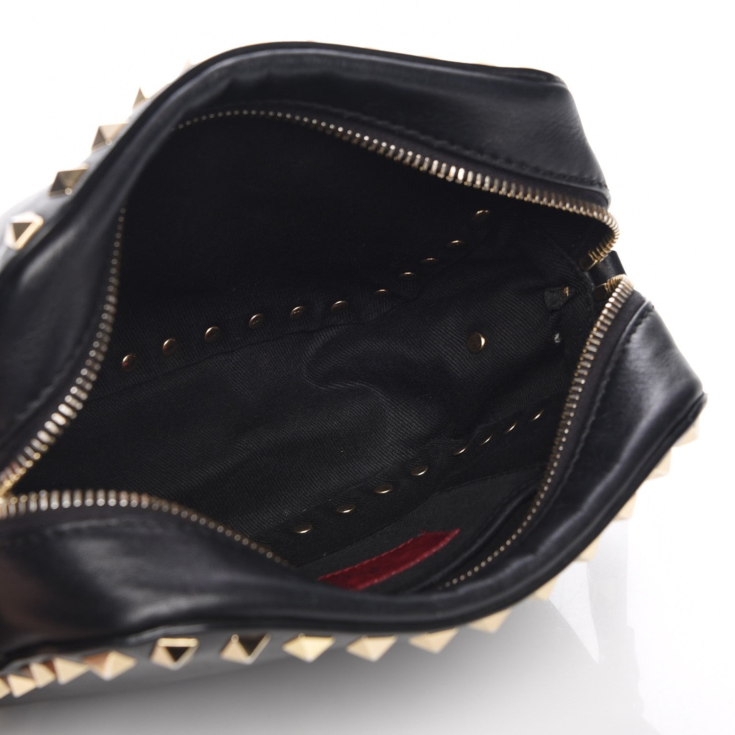 Valentino Garavani Calfskin Rockstud Camera Crossbody Bag Black 5 of 7