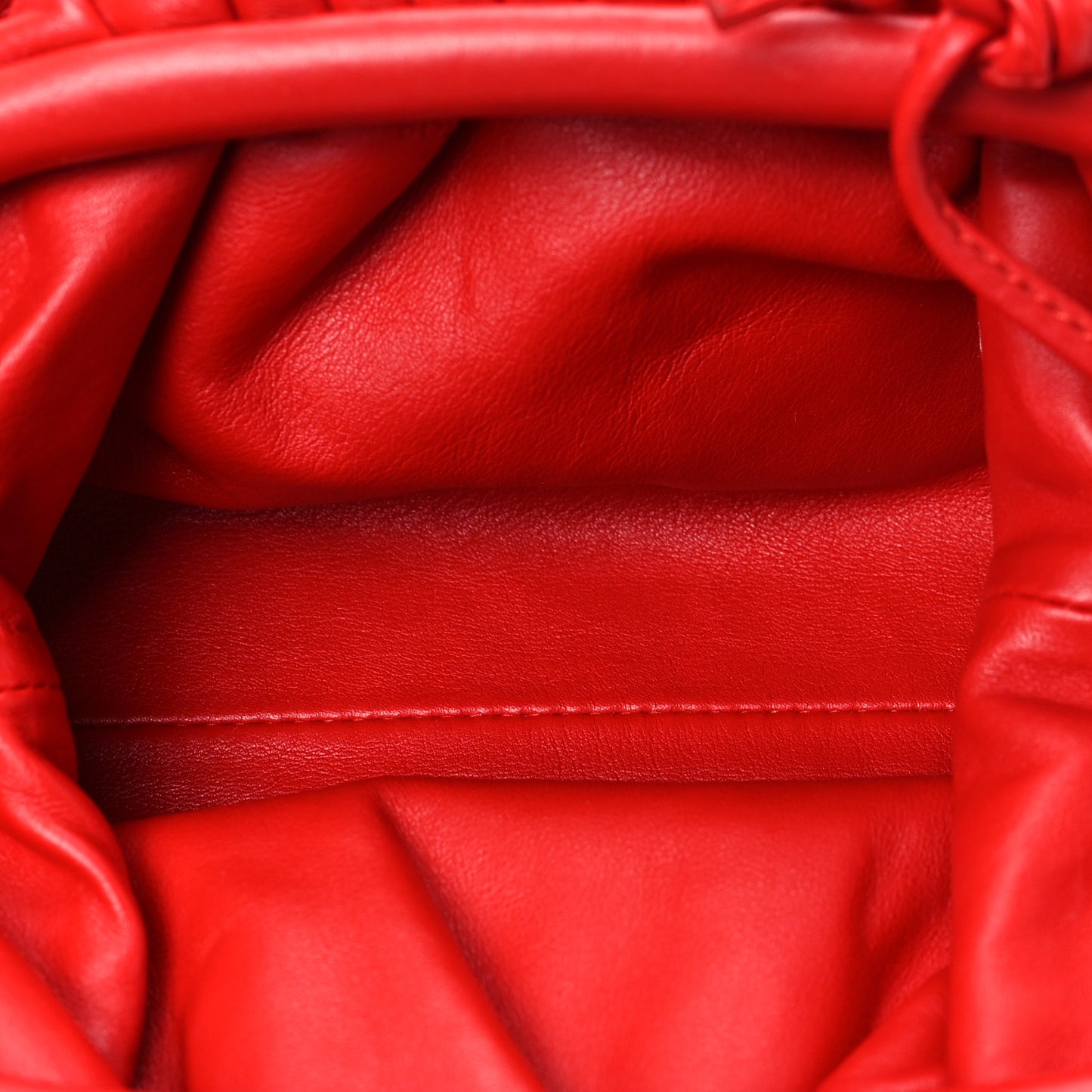 Butter Calfskin The Mini Pouch Red