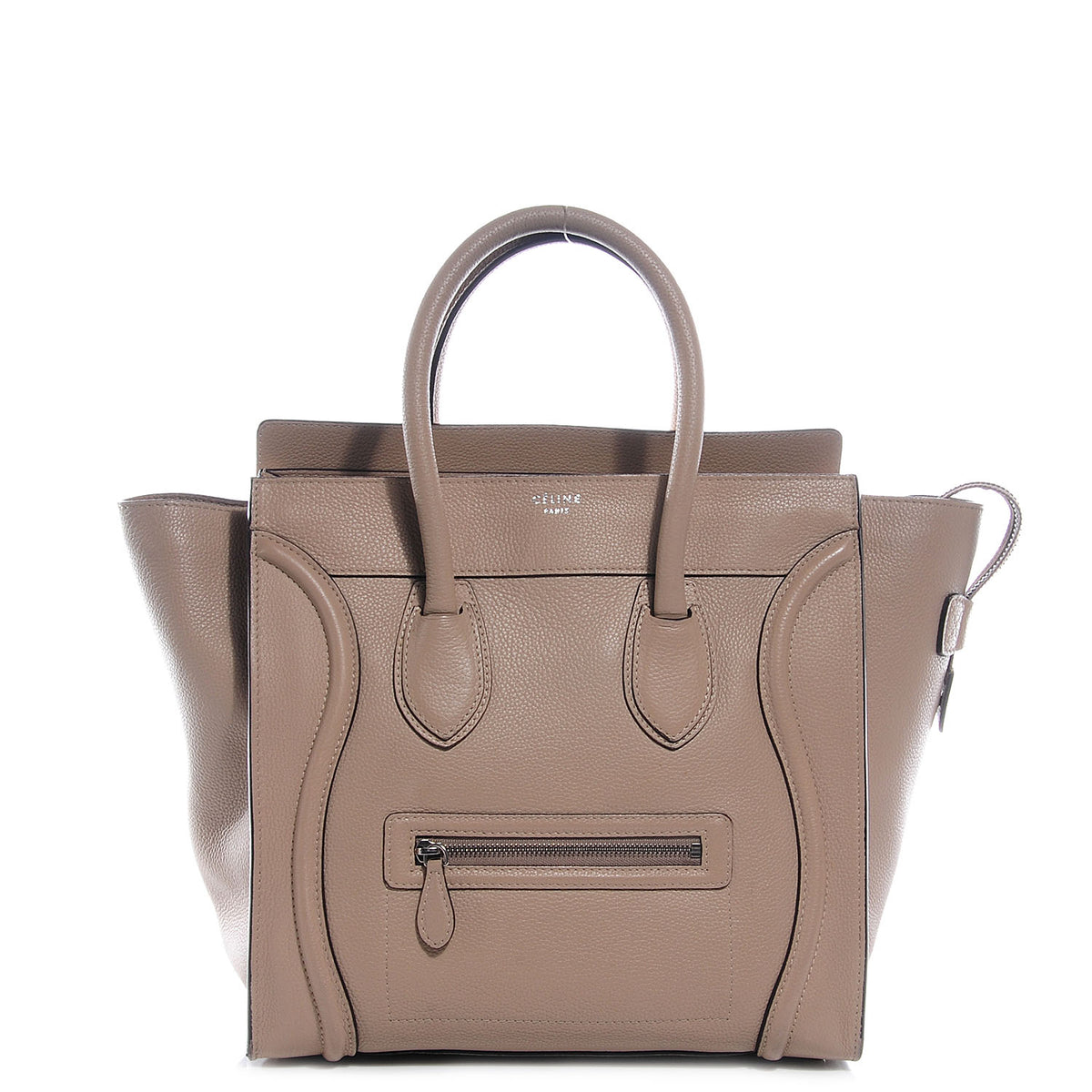 Drummed Calfskin Mini Luggage Dune