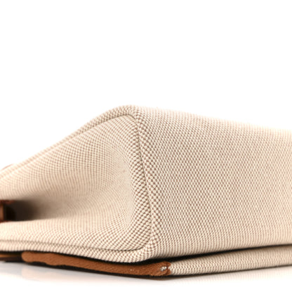 Hermes Military Toile Vache Hunter Herbag Zip Retourne 20 Ecru Beige Fauve 9 of 11