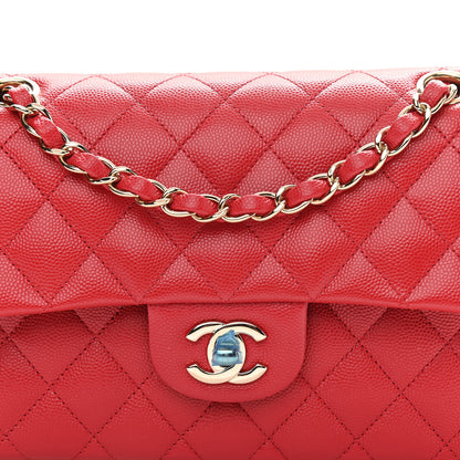 Chanel Caviar Quilted Small Double Flap Red 8 of 11