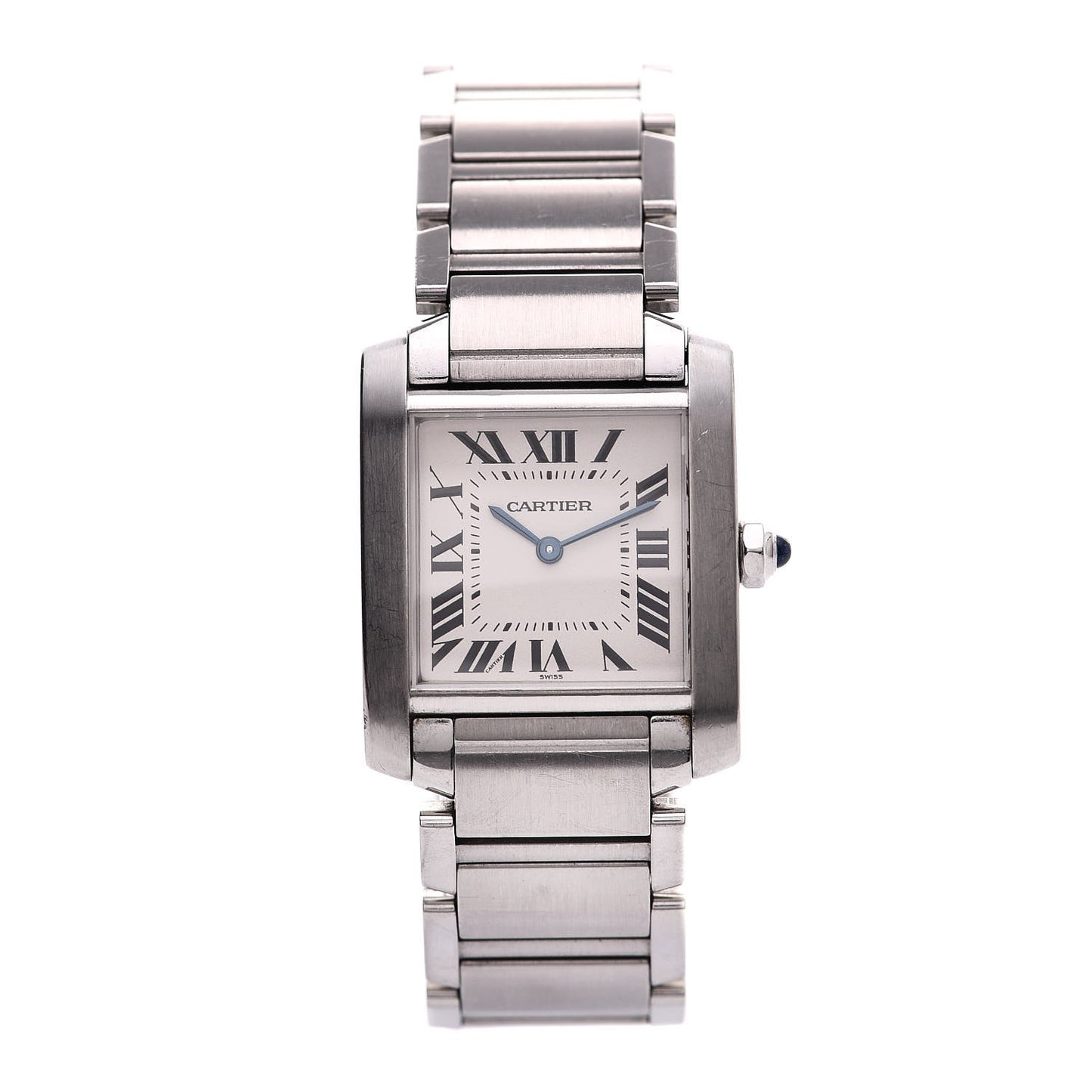 Stainless Steel 25mm Tank Francaise Quartz Watch