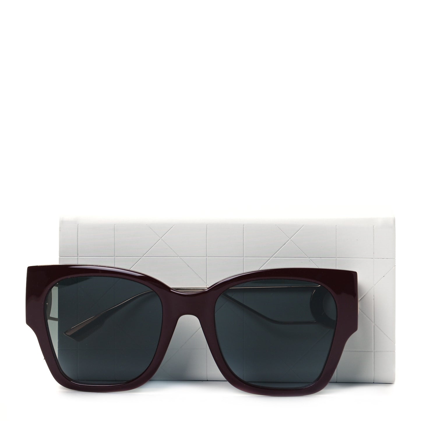 Rectangular 30 Montaigne 1 Sunglasses Burgundy