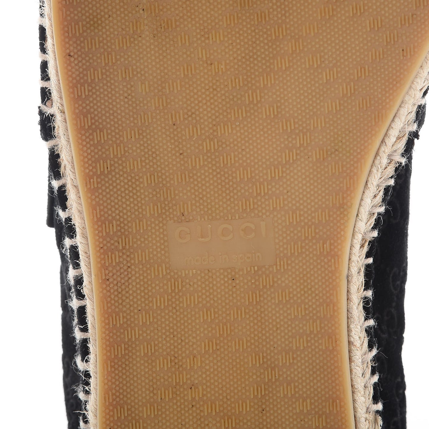 Suede Microguccissima Espadrilles 36 Black