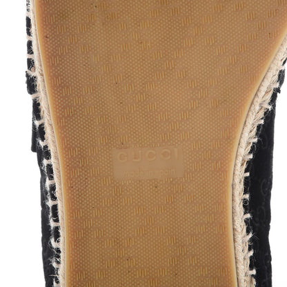 Gucci Suede Microguccissima Espadrilles 36 Black 8 of 12