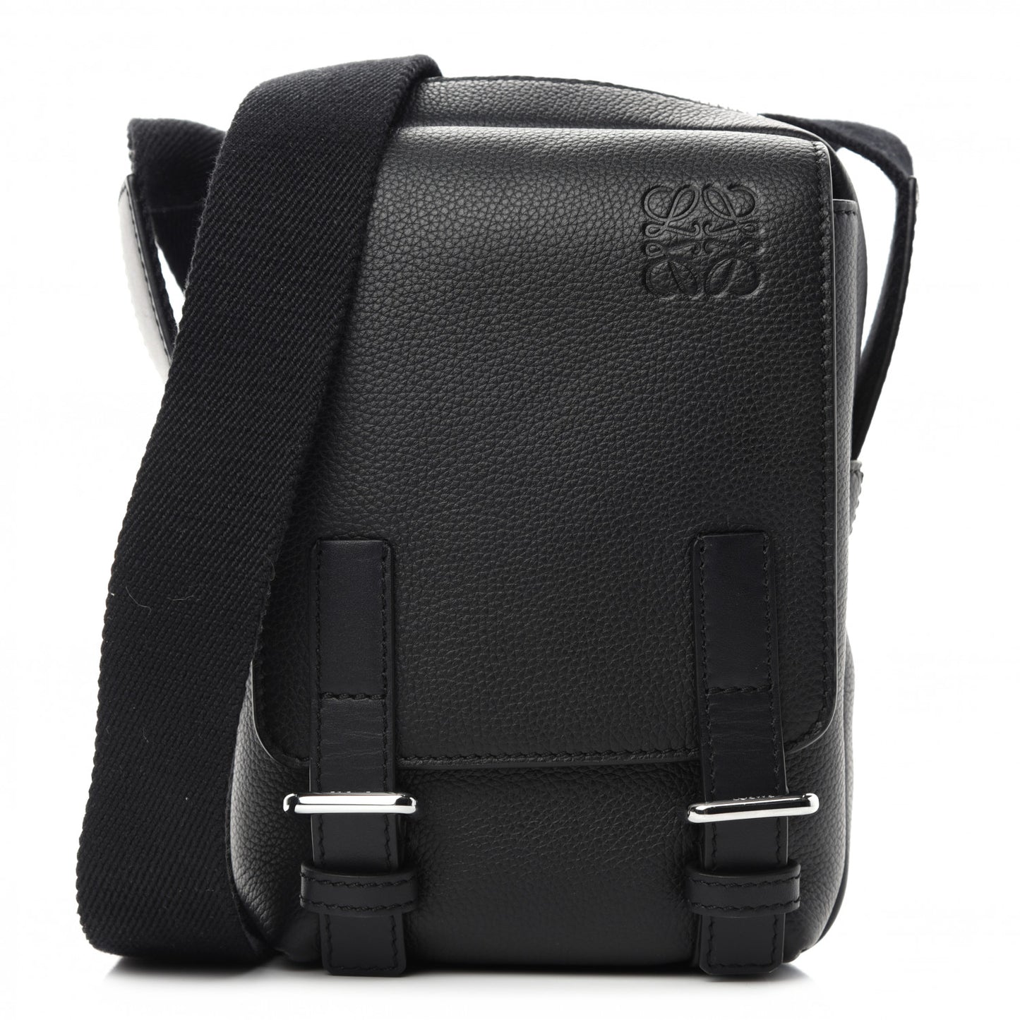 Soft Grained Calfskin XS Military Crossbody Black