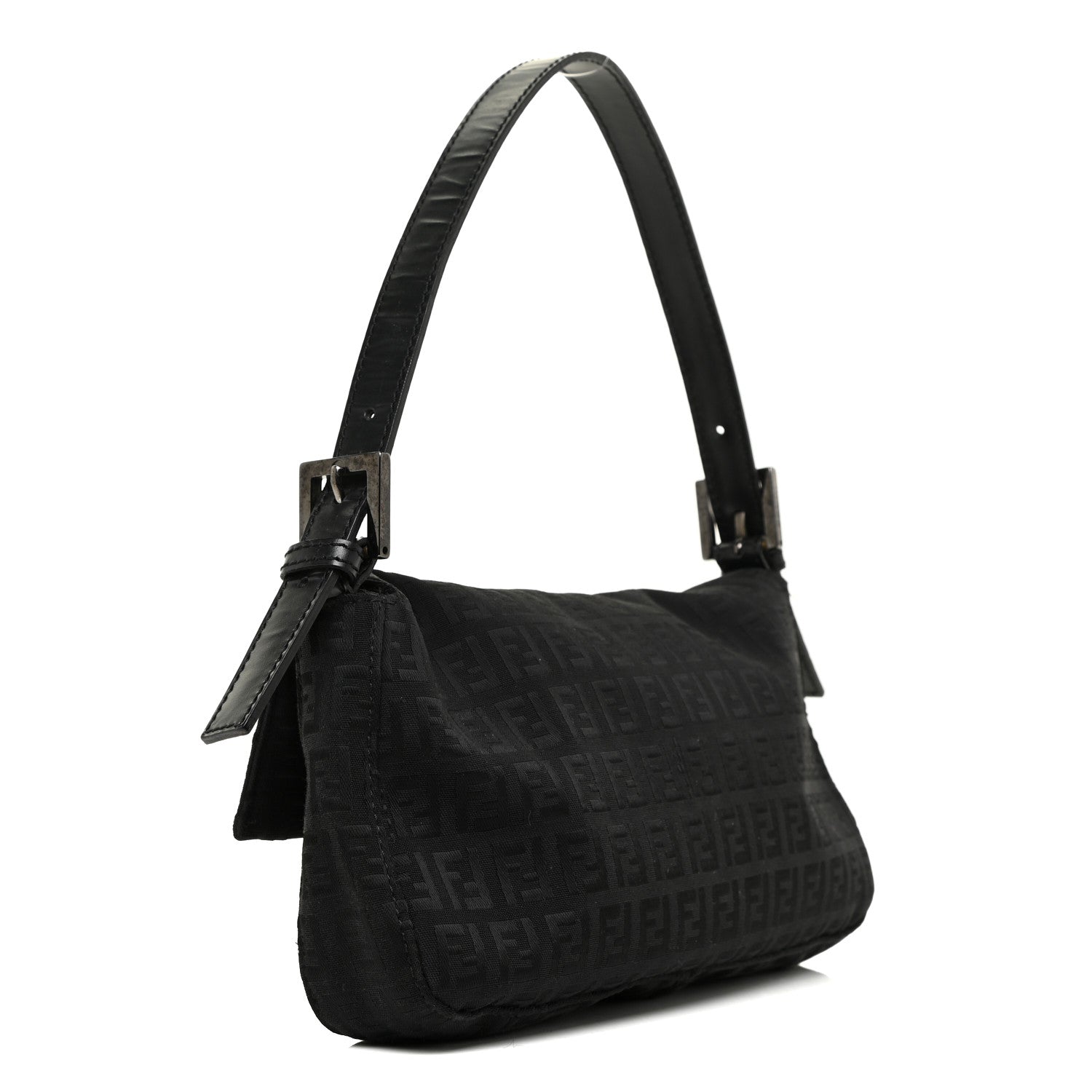 Fendi Zucchino Baguette Black 3 of 14